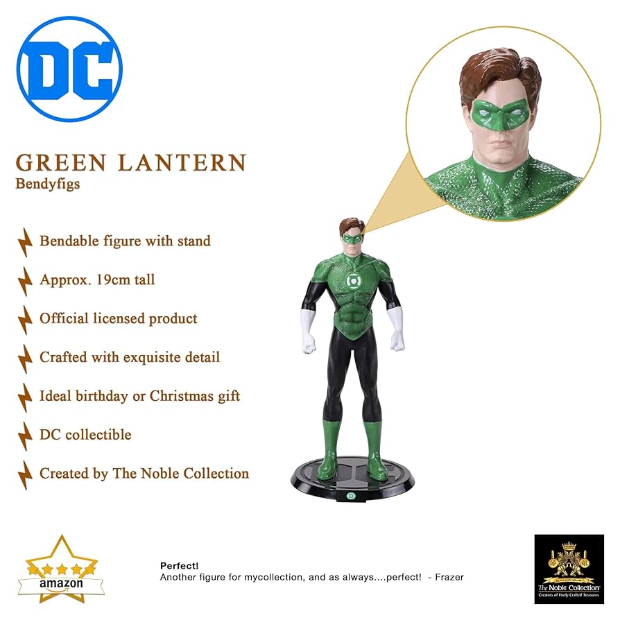 Amazon.com: BendyFigs The Noble Collection DC Comics Green